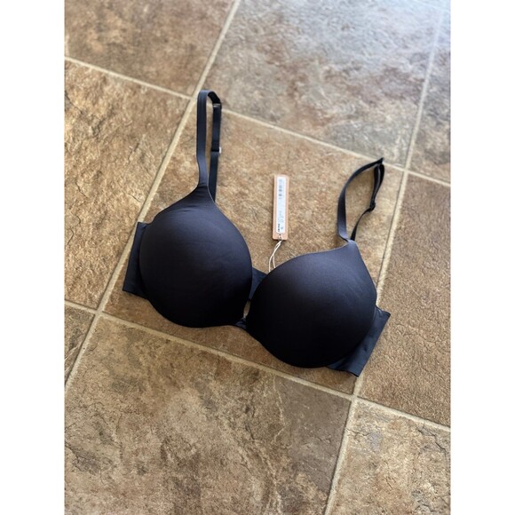 Skims Ultimate Push up Plunge Bra Onyx Size 32D - Picture 3 of 8